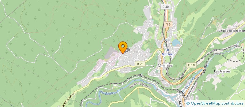 localisation de l'entreprise TRAITEMENT DE SURFACE MOREZIEN à MORBIER