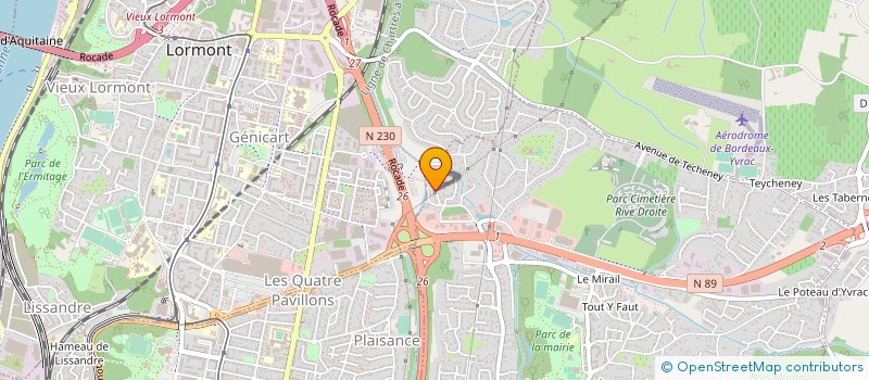 localisation de l'entreprise TRAITEMENT ET CONDITIONNEMENT DES EAUX (ATC) à ARTIGUES-PRES-BORDEAUX