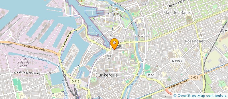 localisation de l'entreprise TRAITEMENT ET GESTION INFORMATIQUE à DUNKERQUE