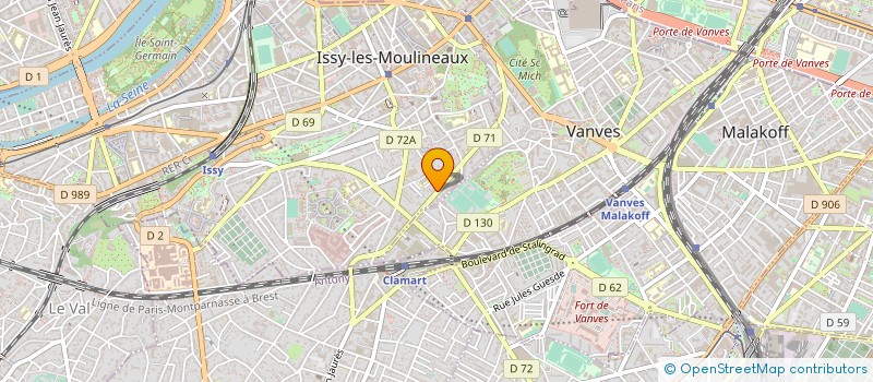 localisation de l'entreprise TRAITEMENT ET PROTECTION DES METAUX à ISSY-LES-MOULINEAUX