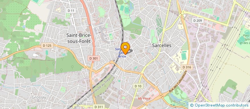 localisation de l'entreprise TRAITEMENT INFORMATIQUE GENERAL  SARCELLES