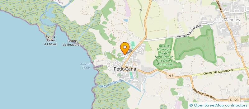 localisation de l'entreprise TRAITEMENT PLUS à PETIT-CANAL