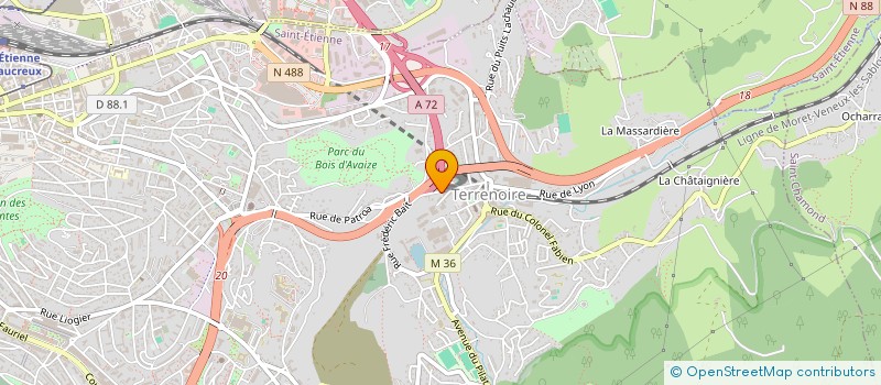 localisation de l'entreprise TRAITEMENTS  SAINT-ETIENNE