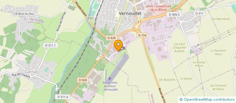 localisation de l'entreprise TRAITEMENTS DE SURFACES DE L OUEST à VERNOUILLET