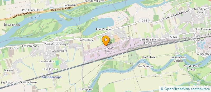 localisation de l'entreprise TRAITEMENTS SURFACES APPLIQUEES à LA RICHE