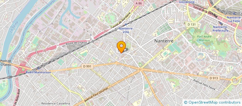 localisation de l'entreprise TRAITEUR 2L LAURENT LAPIERRE à NANTERRE