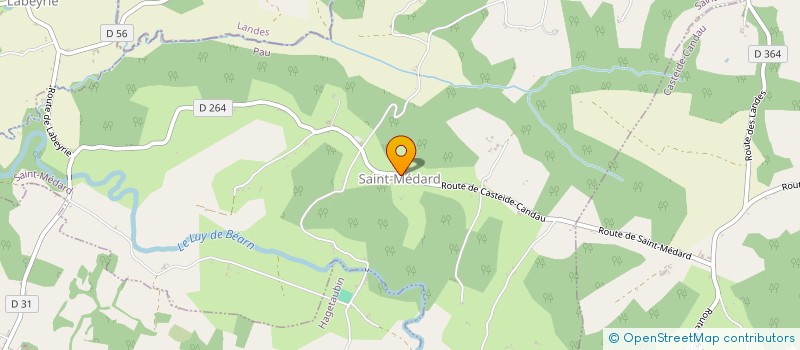 localisation de l'entreprise TRAITEUR BEARNAIS  SAINT-MEDARD