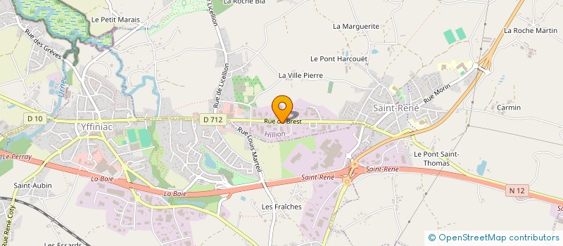 localisation de l'entreprise TRAITEUR BRIOCHIN à HILLION