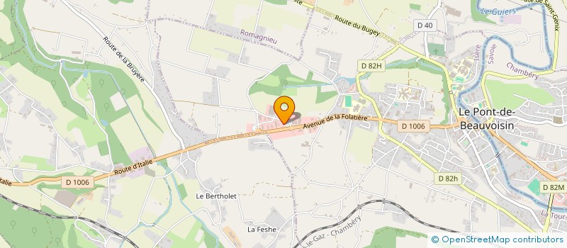 localisation de l'entreprise TRAITEUR COMTE  LE PONT-DE-BEAUVOISIN