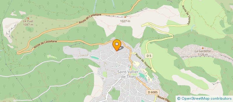localisation de l'entreprise TRAITEUR D'AZUR à SAINT-VALLIER-DE-THIEY
