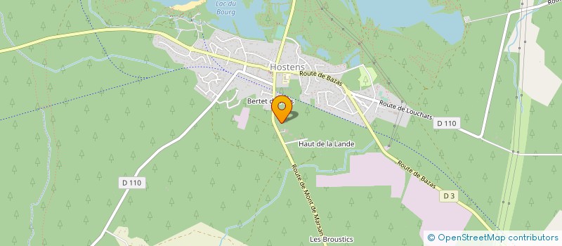 localisation de l'entreprise TRAITEUR DE LA HAUTE LANDE  HOSTENS