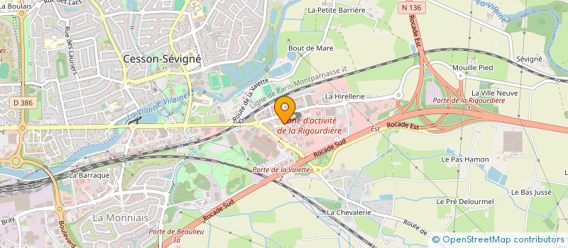 localisation de l'entreprise TRAITEUR DE PARIS  CESSON-SEVIGNE