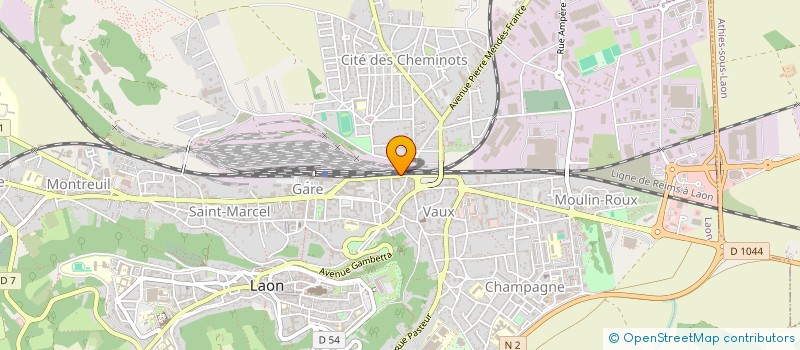 localisation de l'entreprise TRAITEUR DEPARIS à LAON