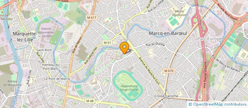 localisation de l'entreprise TRAITEUR DES HAUTS DE FRANCE à MARCQ-EN-BARŒUL