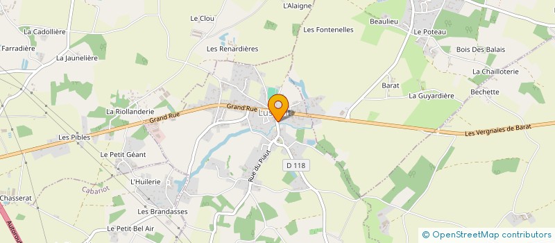 localisation de l'entreprise TRAITEUR DES MILLE SAVEURS  LUSSANT