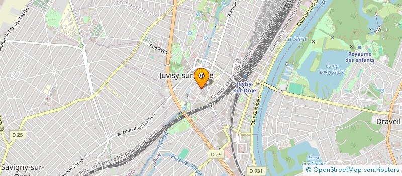 localisation de l'entreprise TRAITEUR DU CENTRE à JUVISY-SUR-ORGE