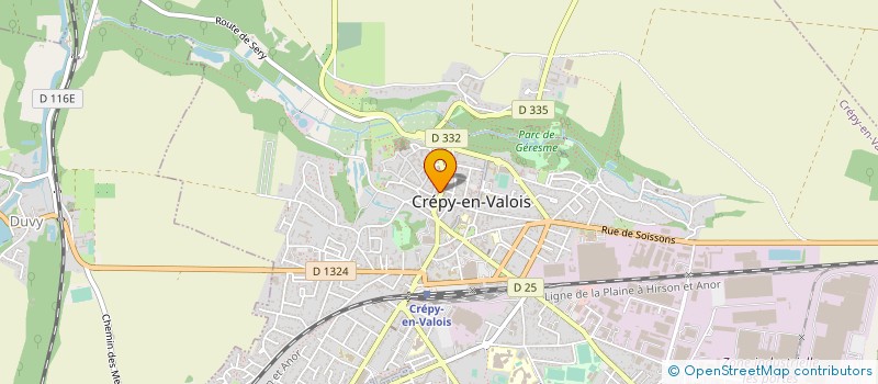 localisation de l'entreprise TRAITEUR DU VALOIS à CREPY-EN-VALOIS