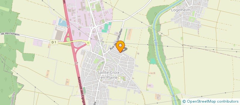 localisation de l'entreprise TRAITEUR EDWIGE ET JULIETTE  SAINTE-CROIX-EN-PLAINE