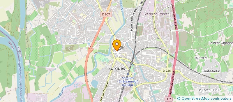 localisation de l'entreprise TRAITEUR GARRON  SORGUES