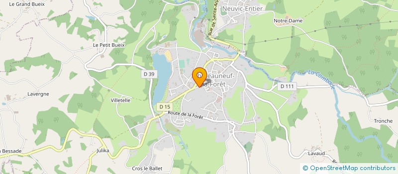 localisation de l'entreprise TRAITEUR LES BONS VIVANTS à CHATEAUNEUF-LA-FORET