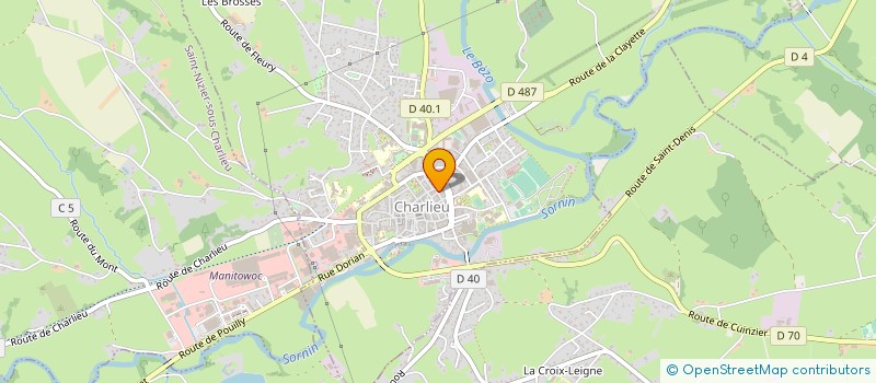 localisation de l'entreprise TRAITEUR MILLET  CHARLIEU