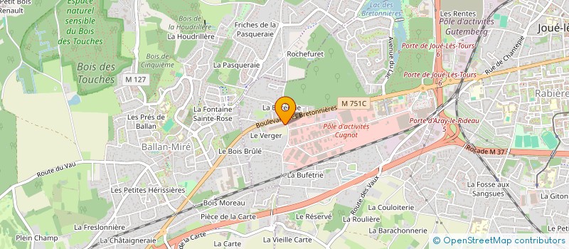 localisation de l'entreprise TRAITEUR PASSION  JOUE-LES-TOURS