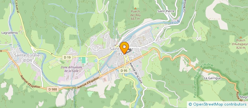 localisation de l'entreprise TRAITEUR SAINT GENIEZ D'OLT  SAINT GENIEZ D'OLT ET D'AUBRAC