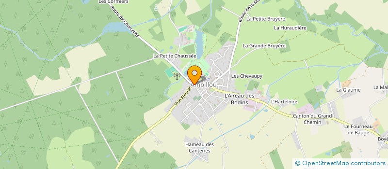 localisation de l'entreprise TRAITS ET PINCEAUX  AMBILLOU