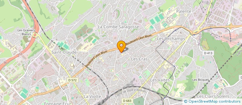 localisation de l'entreprise TRAJE TRADUCTION INTERPRETATION à BESANCON