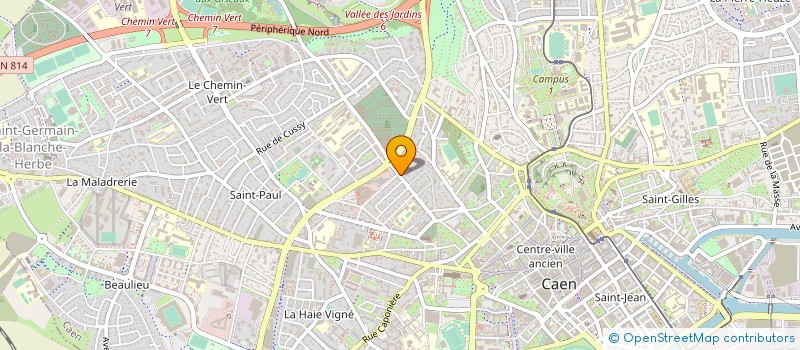 localisation de l'entreprise TRAJECTIO TRAVAILLER EN NORMANDIE à CAEN