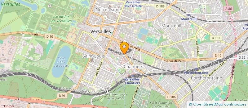 localisation de l'entreprise TRAJECTOIRE à VERSAILLES