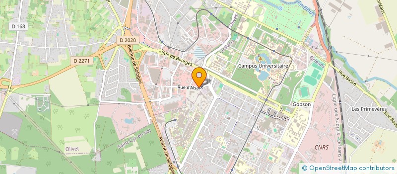 localisation de l'entreprise TRAJECTOIRE EXPERTISE COMPTABLE AUDIT CONSEIL à OLIVET