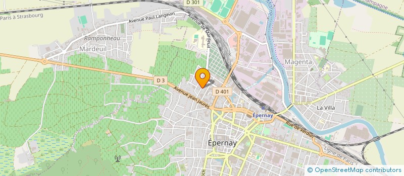 localisation de l'entreprise TRAJECTOIRE VIN à EPERNAY