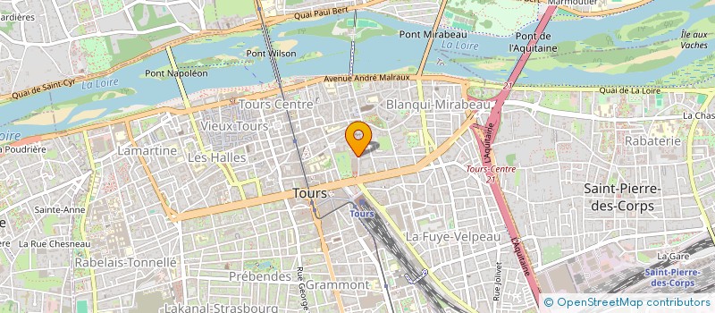 localisation de l'entreprise TRAJECTOIRES à TOURS
