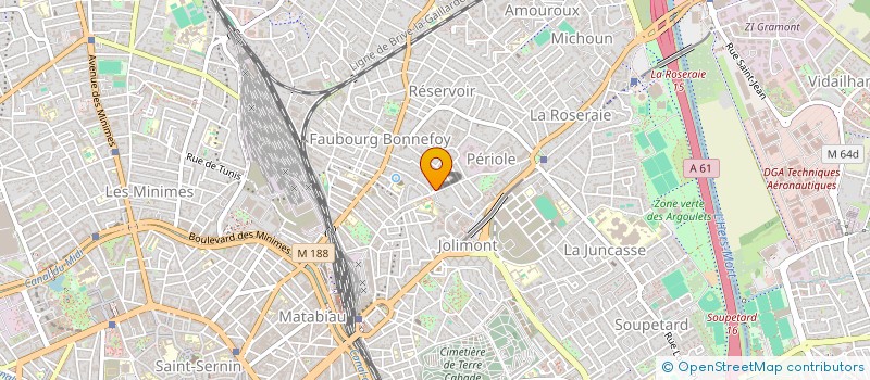 localisation de l'entreprise TRAJECTOIRES CONSTRUIRE ACCOMPAGNER PARCOURS PROFESSIONNELS à TOULOUSE