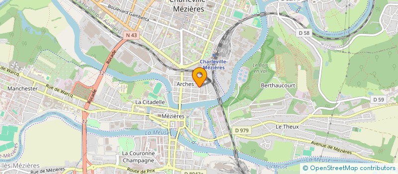 localisation de l'entreprise TRAJECTOIRES OLYMPIQUES  CHARLEVILLE-MEZIERES