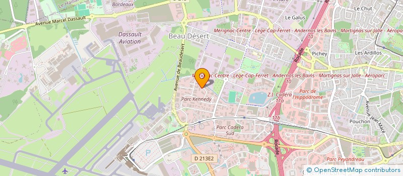 localisation de l'entreprise TRAJEO'H SUD-OUEST  MERIGNAC