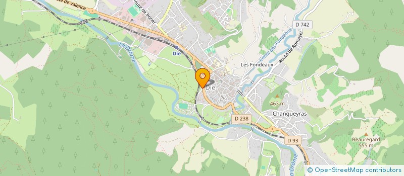 localisation de l'entreprise TRAJET SPECTACLE à DIE