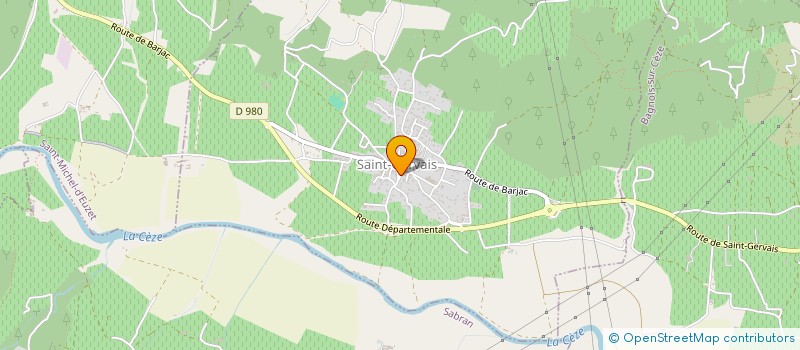 localisation de l'entreprise TRAL  SAINT-GERVAIS