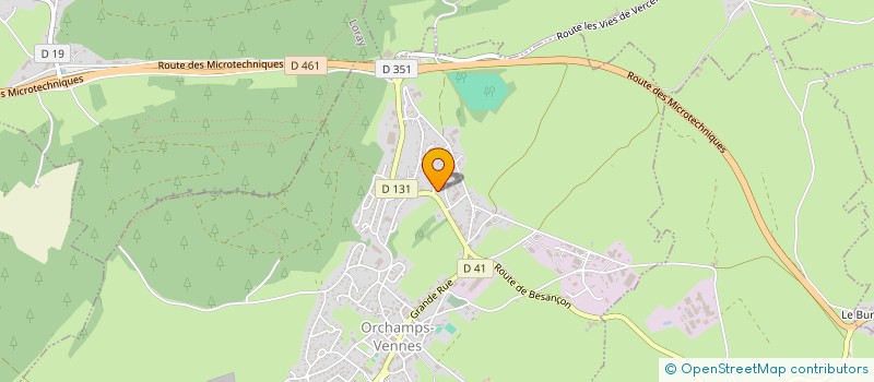 localisation de l'entreprise TRALALERE à ORCHAMPS-VENNES