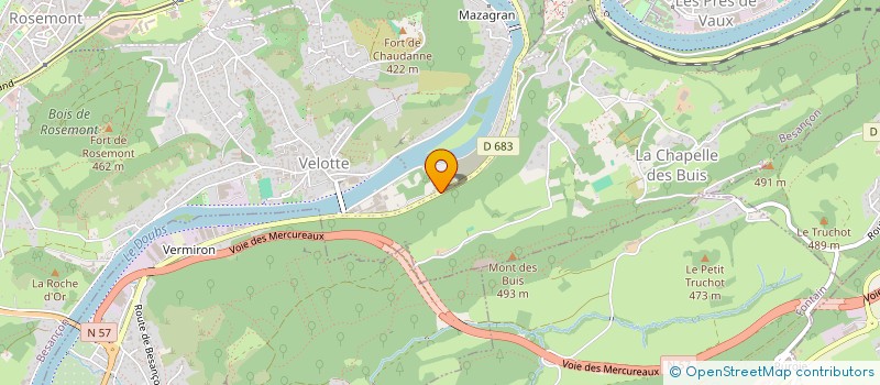 localisation de l'entreprise TRALALERE PETITE ECOLE D'EVEIL A LA SENSIBILITE MUSICALE à BESANCON