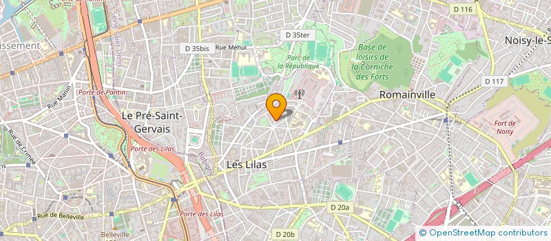localisation de l'entreprise TRALALILAS L'AIR à LES LILAS