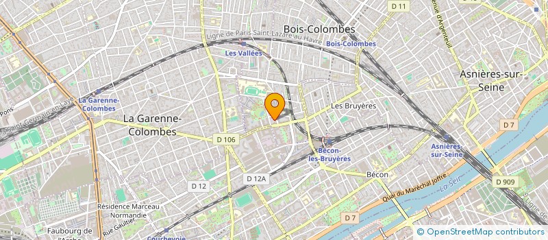 localisation de l'entreprise TRALIF BOIS CO à BOIS-COLOMBES