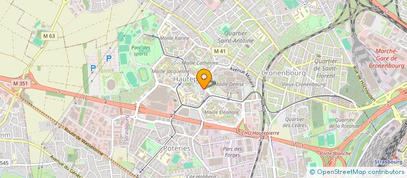 localisation de l'entreprise TRAMATEL à STRASBOURG