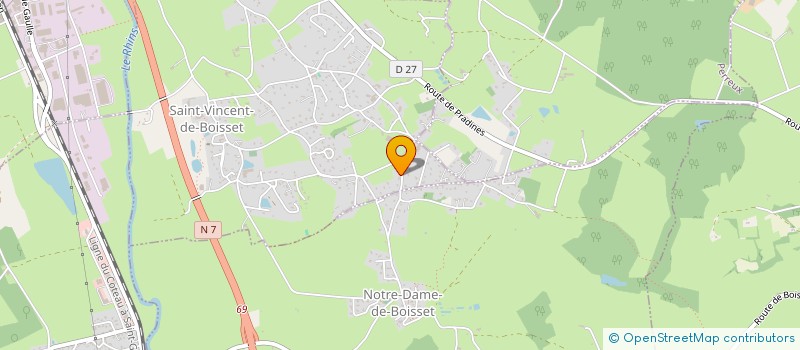 localisation de l'entreprise TRAMBOUZE CLEMENT T.P.  SAINT-VINCENT-DE-BOISSET