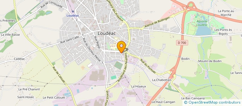 localisation de l'entreprise TRAMBOUZE FINANCES à LOUDEAC