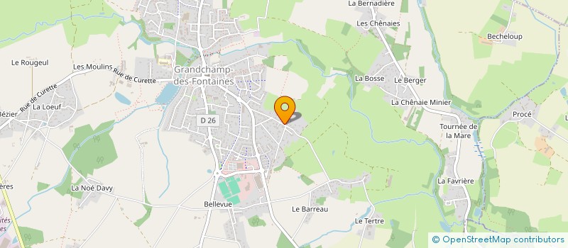 localisation de l'entreprise TRAMEEX à GRANDCHAMP-DES-FONTAINES