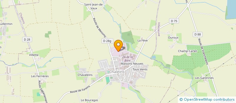 localisation de l'entreprise TRAMELEC  CHALEINS