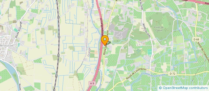 localisation de l'entreprise TRAMIER PEINTURE à ORANGE