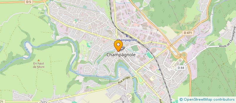 localisation de l'entreprise TRAMJURASSIENNE CLUB  CHAMPAGNOLE